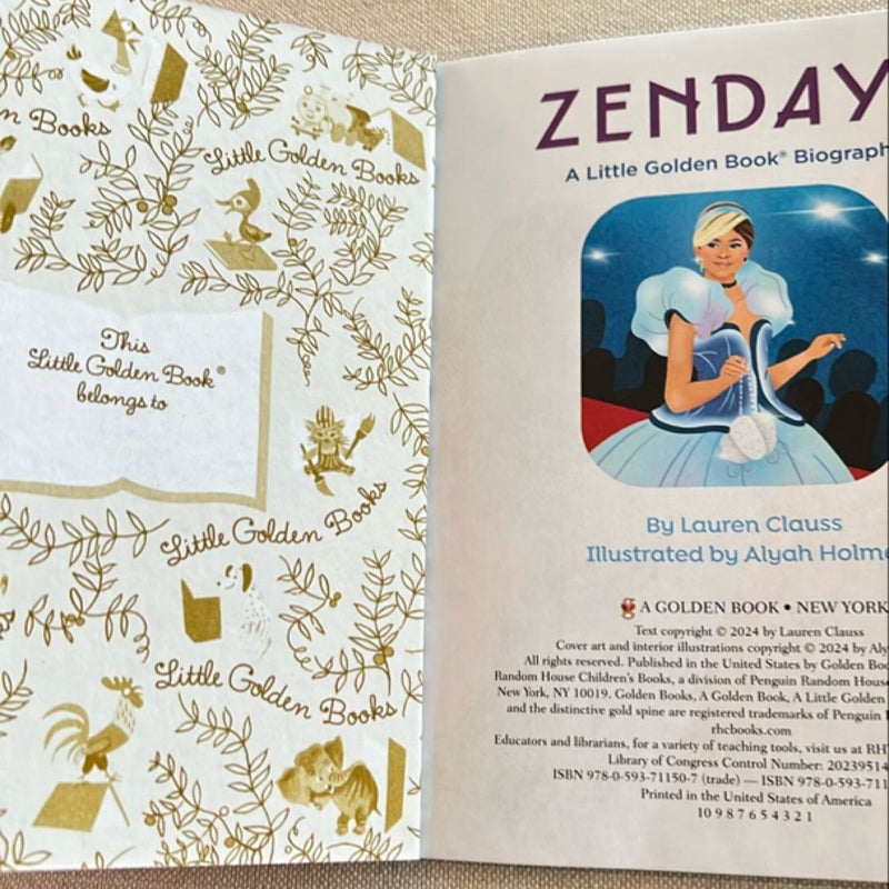 Zendaya: a Little Golden Book Biography