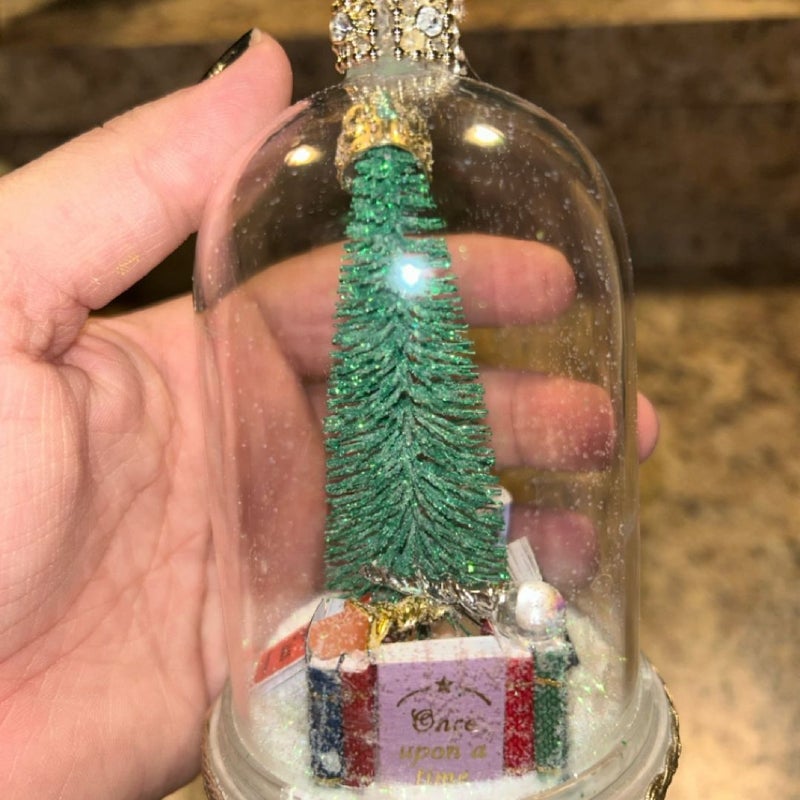 Fantasy Book themed handmade ornament