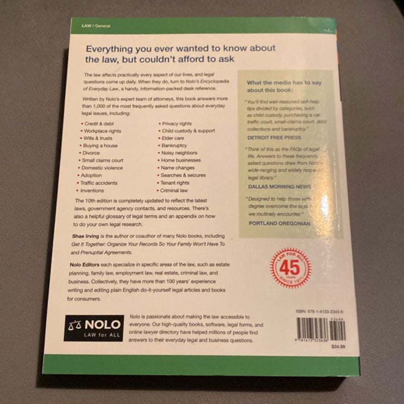 Nolo's Encyclopedia of Everyday Law
