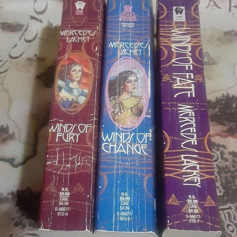 The Mage Winds trilogy Winds of Fate Change Fury
