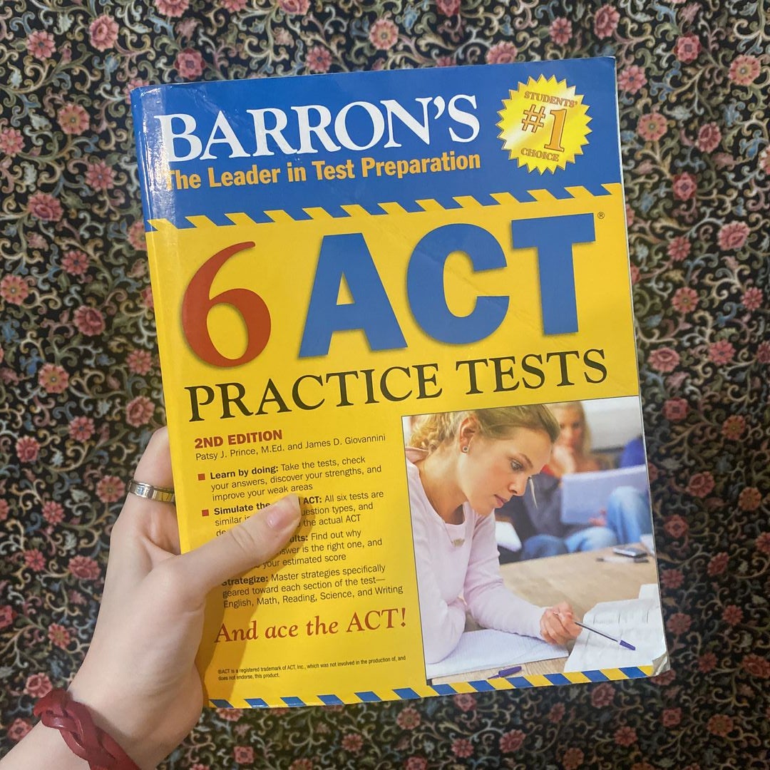 Tests　Practice　Prince,　Patsy　Giovannini;　Paperback　J.　by　ACT　D.　Pangobooks　Barron's　James