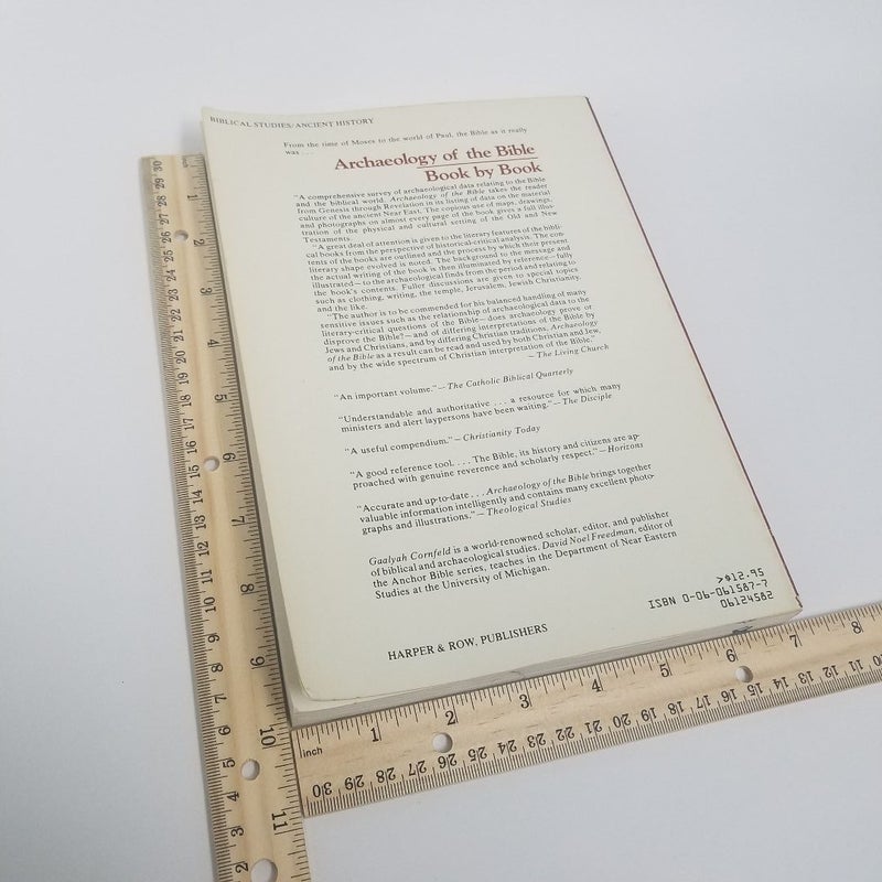 Archaeology of the Bible Book by Book by Gaalyah Cornfeld, Paperback Pangobooks