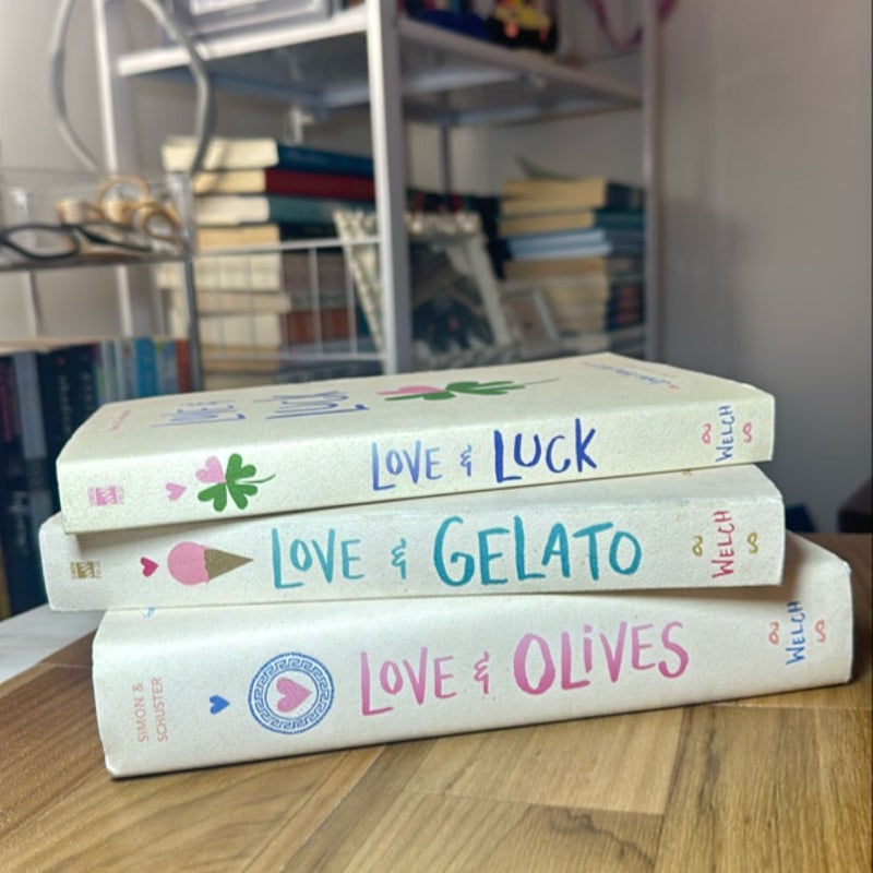 Love and Gelato, Love & Luck, Love & Olives 3 Book Bundle