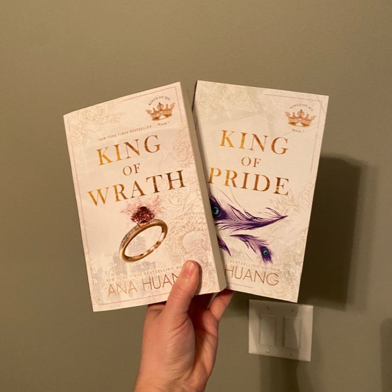 ana huang 3 book set :king of wrath + king of pride + twisted love