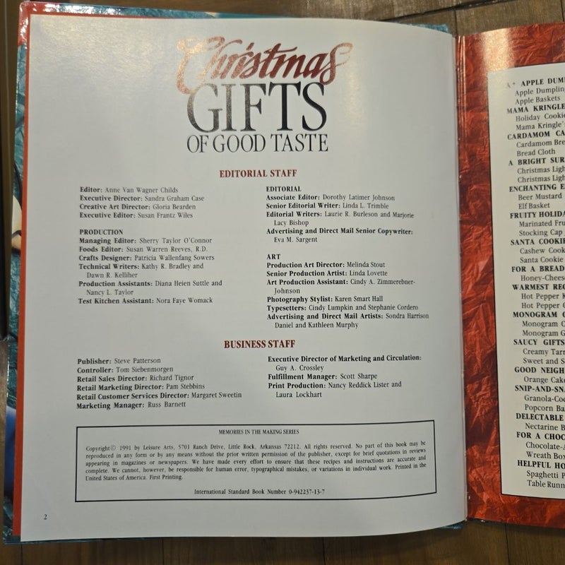 Christmas Gifts of Good Taste