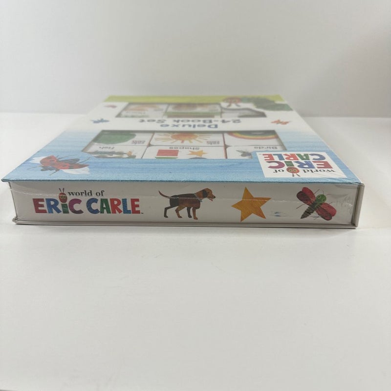 Eric Carle Deluxe 24 Board Book Box Set, NEW Early Learning Baby (Board Books)