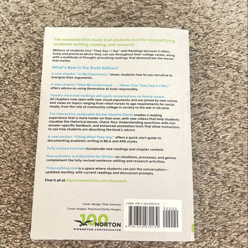 They Say / I Say with Readings