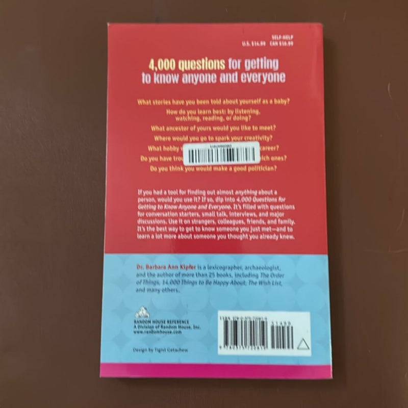 4,000 Questions for Getting to Know Anyone and Everyone