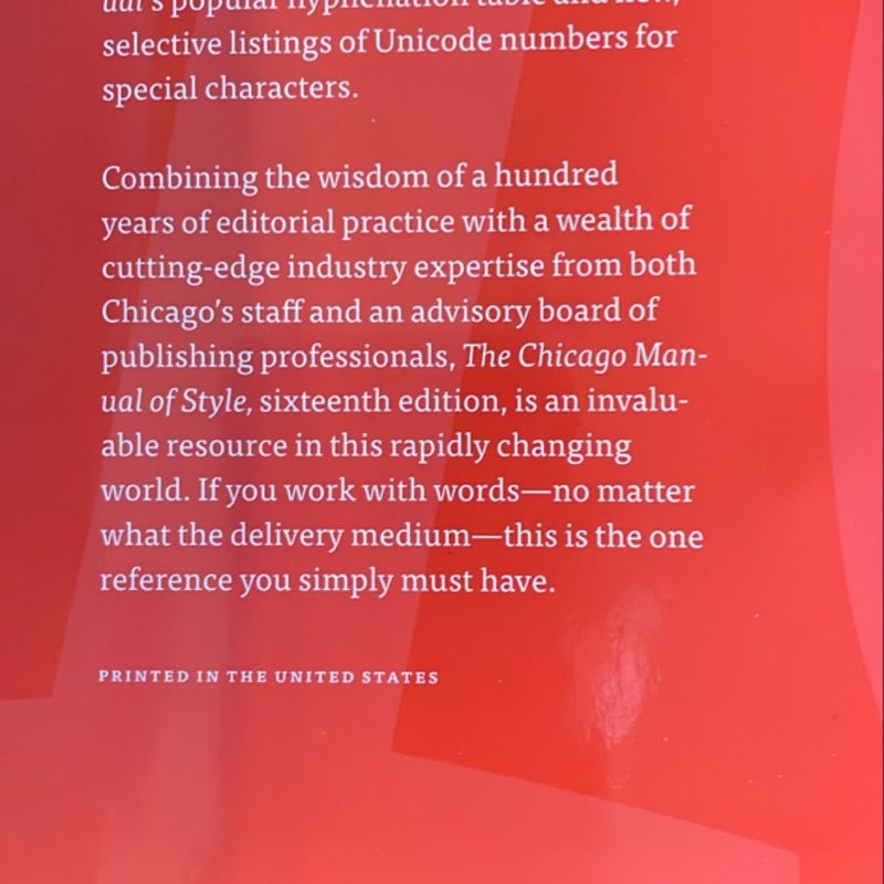 The Chicago Manual of Style