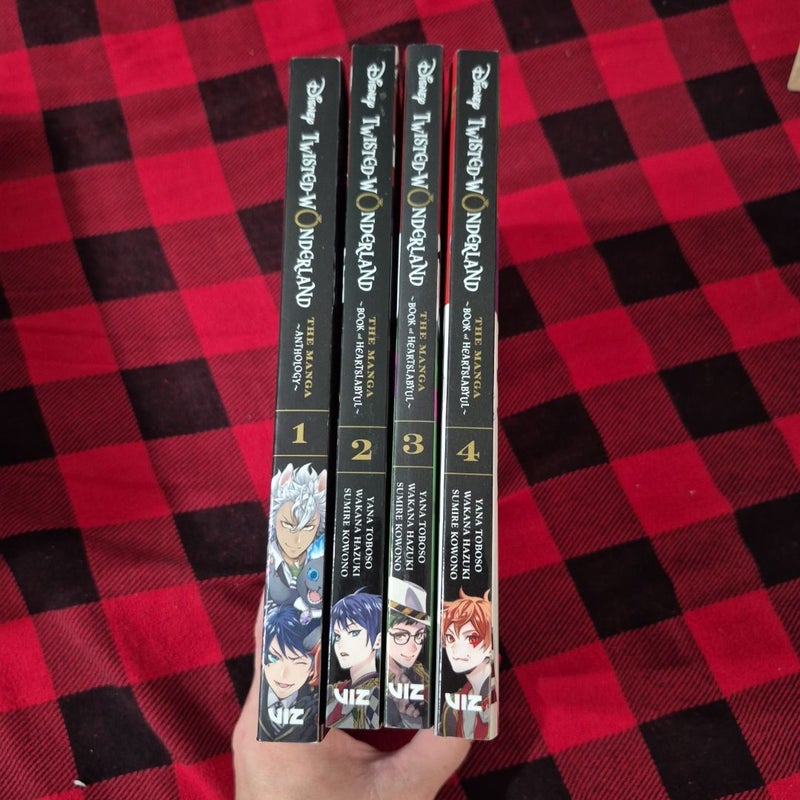 Disney Twisyed Wonderland the Manga Volume 1,2,3,4