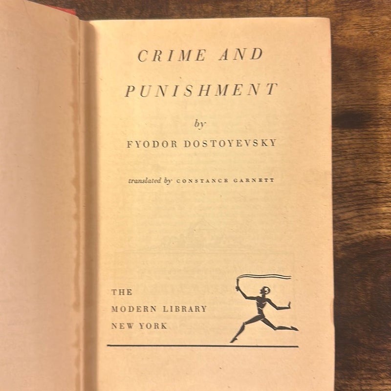 Vintage Crime And Punishment Dostoyevsky 