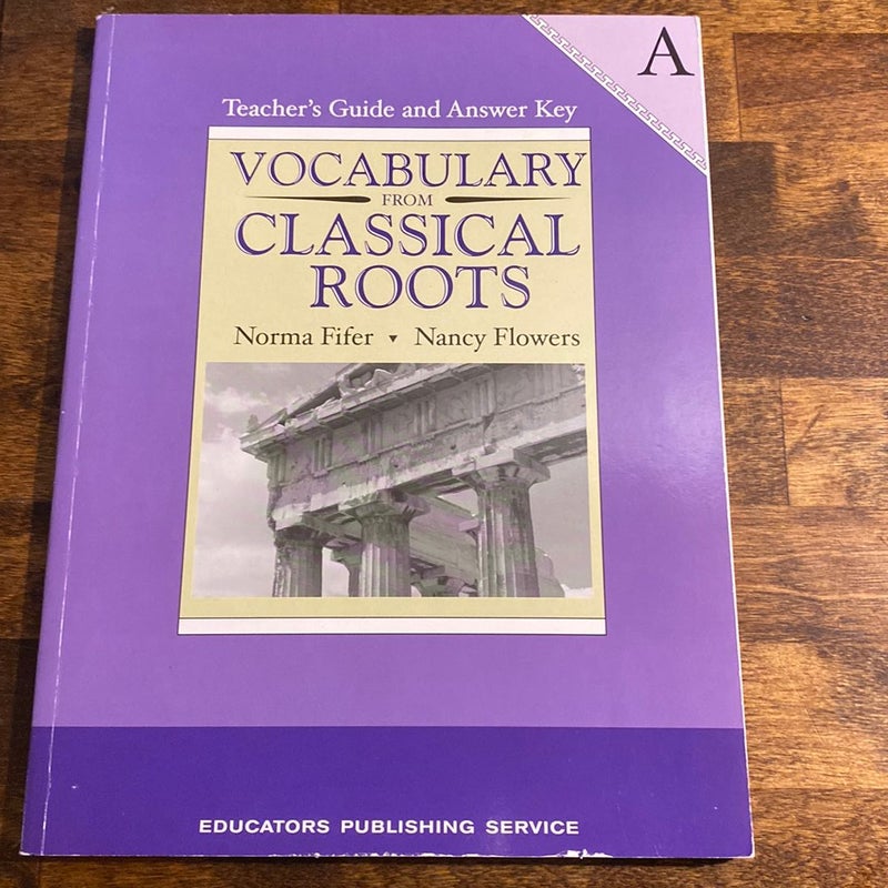 Vocabulary from Classical Roots Level A