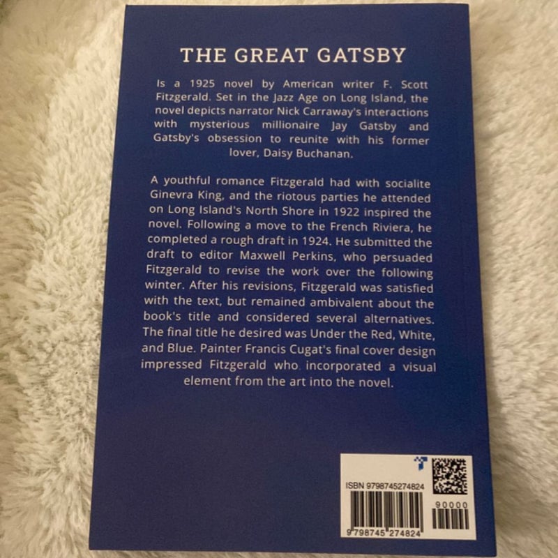 The Great Gatsby: the Original 1925 Edition (a F. Scott Fitzgerald Classic Novel)