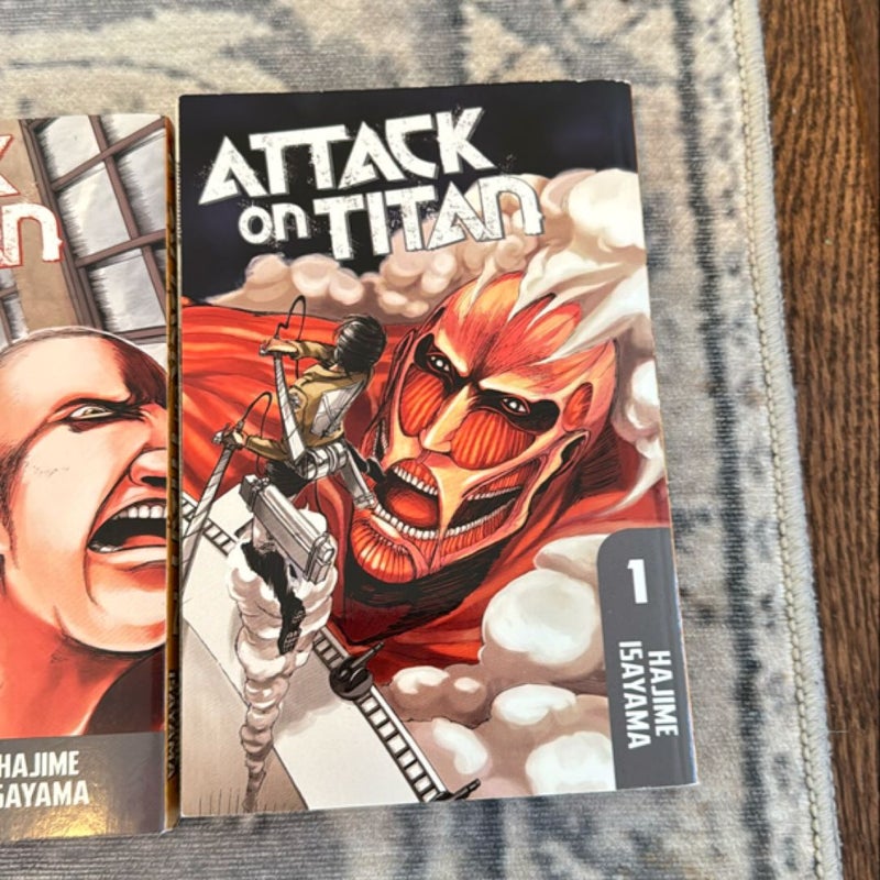 Attack on Titan Volumes 1 & 2 