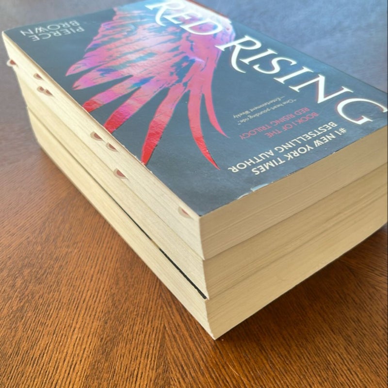 Red Rising trilogy, books 1-3