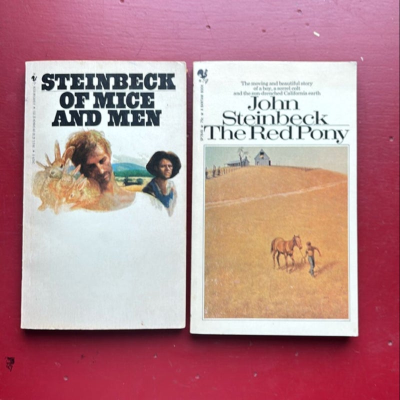 Two Bantam Steinbeck: Red Pony and Mice and Men