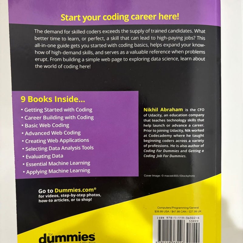 Coding All-In-One for Dummies