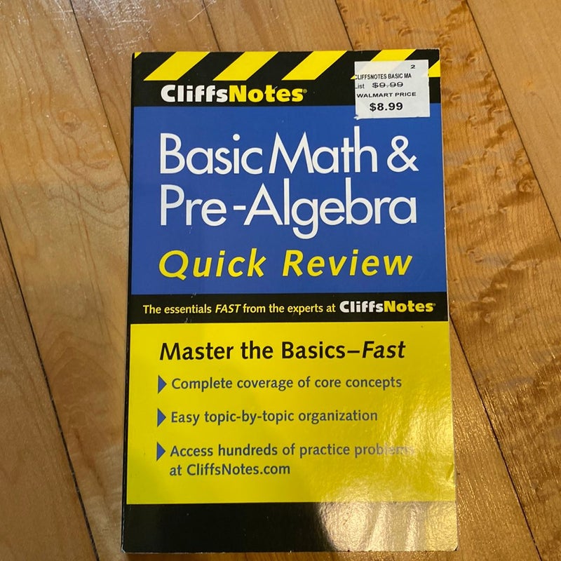 CliffsNotes Basic Math and Pre-Algebra Quick Review