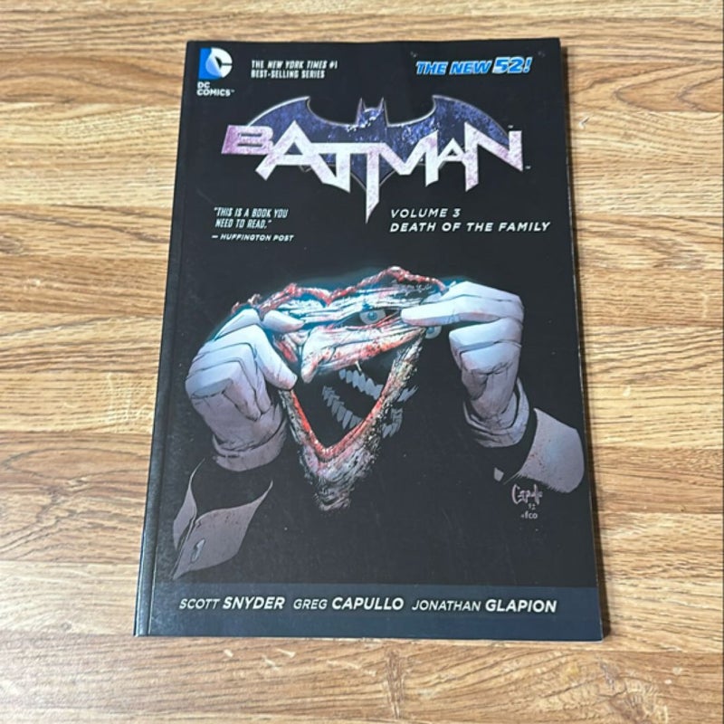 Batman Vol 3 Death of the Family New 52