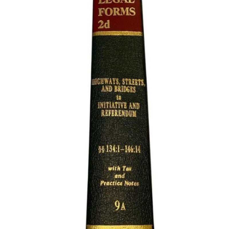 American Jurisprudence Legal Forms 2d- State & Federal Vol 9A- 134:1 To 146:14