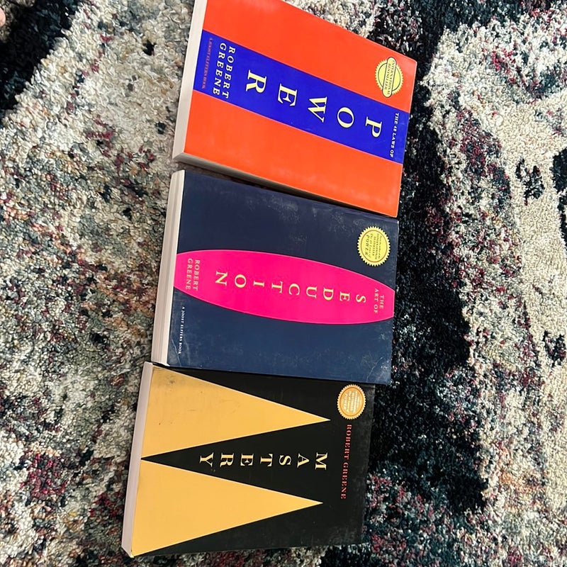 3 Books Set (The Art Of Seduction; The 48 Laws of Power & Mastery) By Robert Greene [PAPERBACK, 2020]