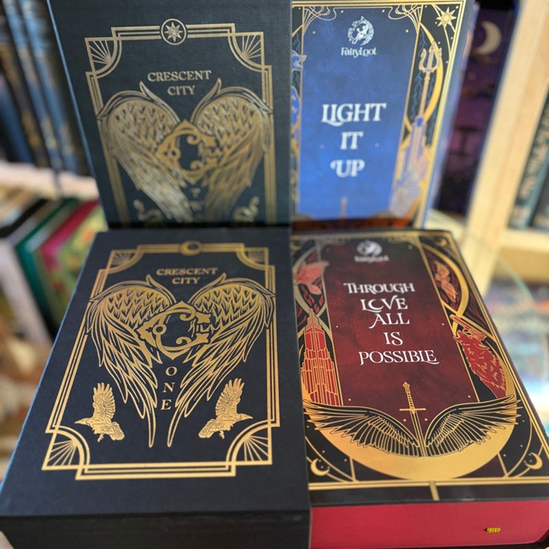 Fairyloot Exclusive Edition Crescent City Set House of Earth and Blood House of Sky and Breath