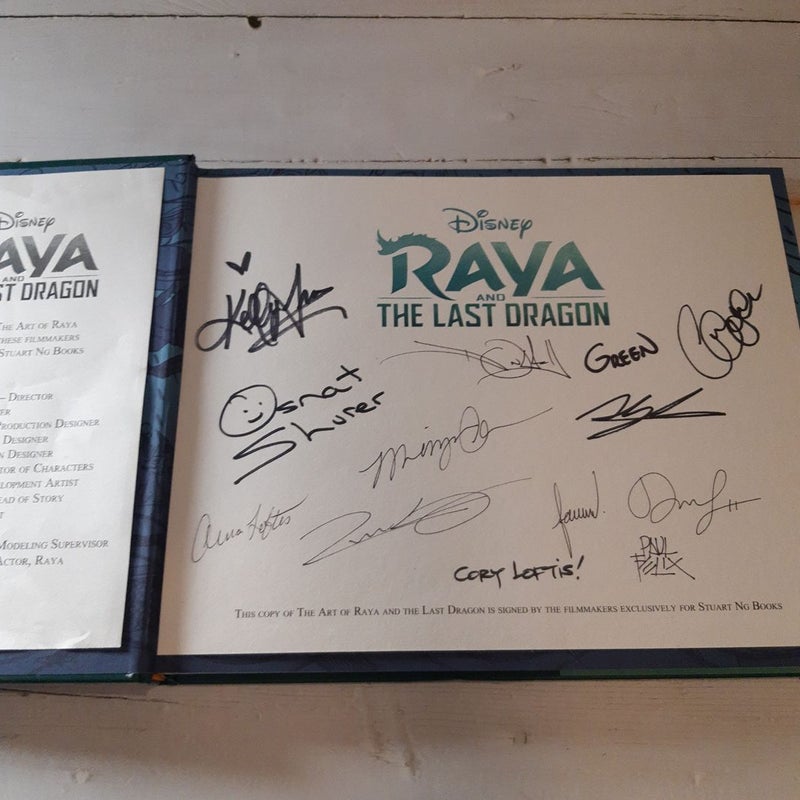 Art of Raya and the Last Dragon (Signed by Kelly Marie Tran, directors and producers)