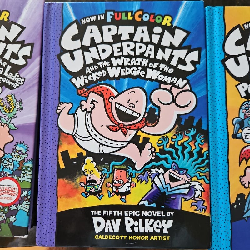 Captain Underpants Bookd 3,4 and 5