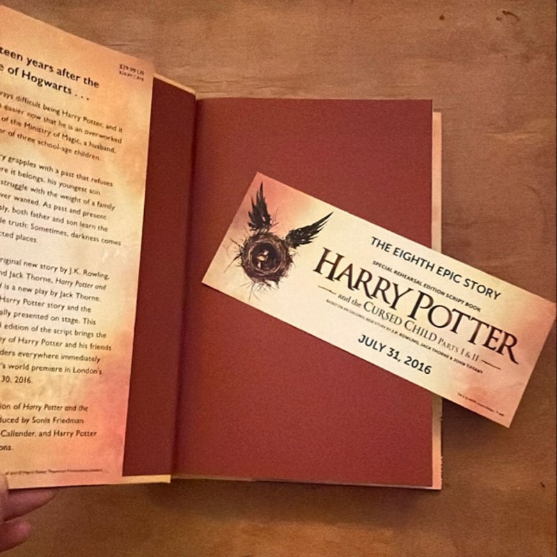 Harry Potter and the Cursed Child Parts One and Two (Special Rehearsal Edition Script)