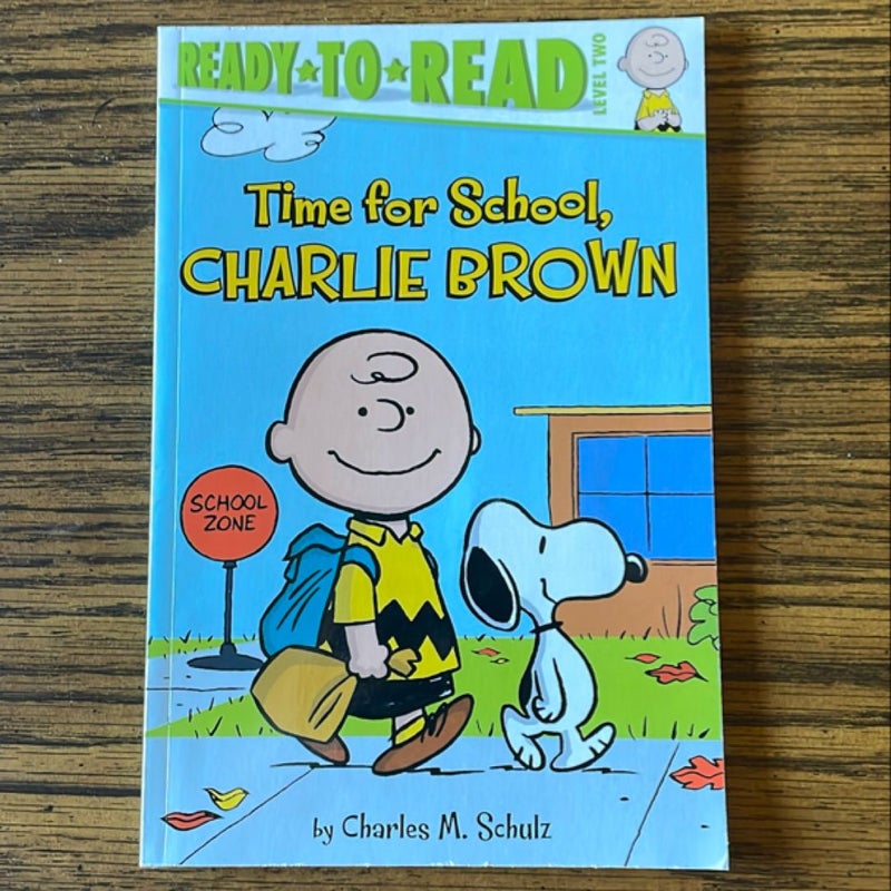 Bundle of 5 books: Time for School Charlie Brown, Snoopy & Woodstock Best Friends Forever, Inside a House that is Haunted, Wonder Woman, & Barn Storm