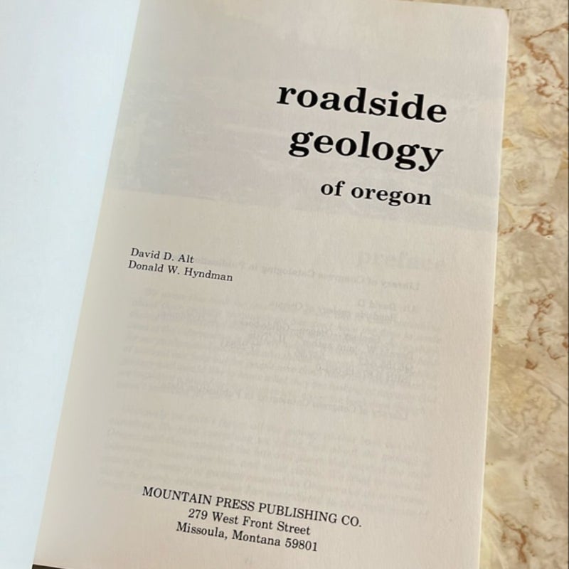 Roadside Geology of Oregon