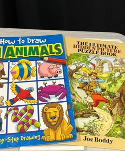 How to Draw 101 Animals and Hidden Picture Book