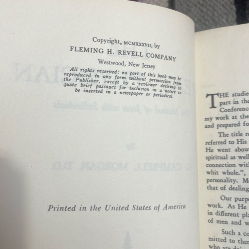 The Great Physician: The Method of Jesus with Individual (1937)