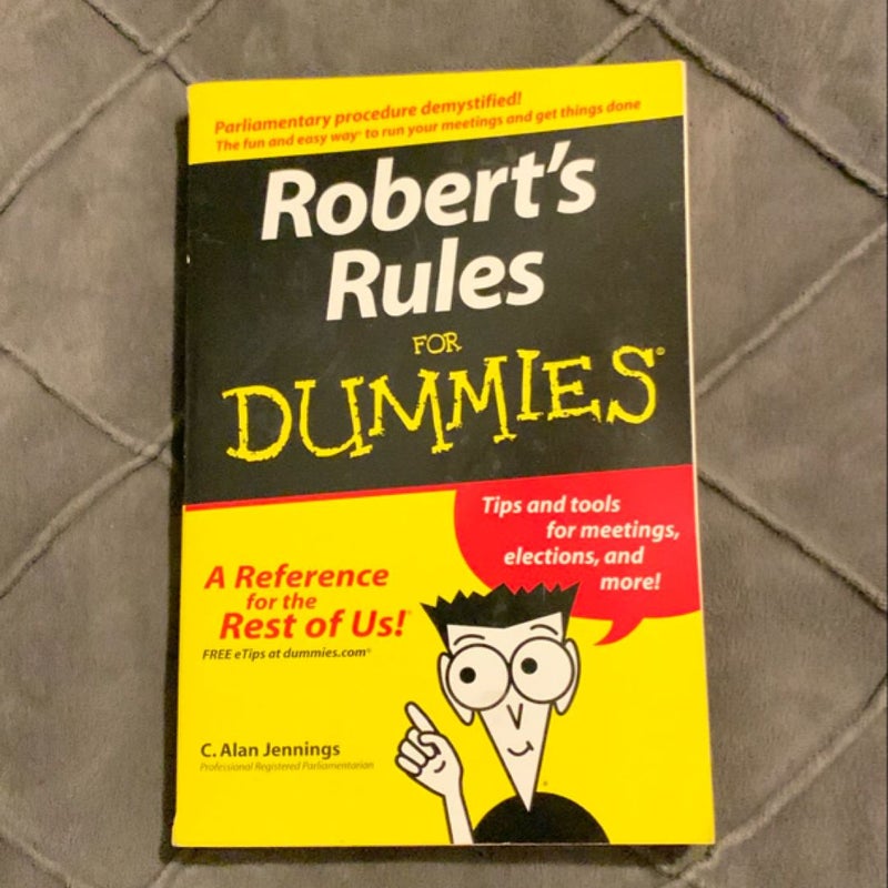 Robert's Rules for Dummies