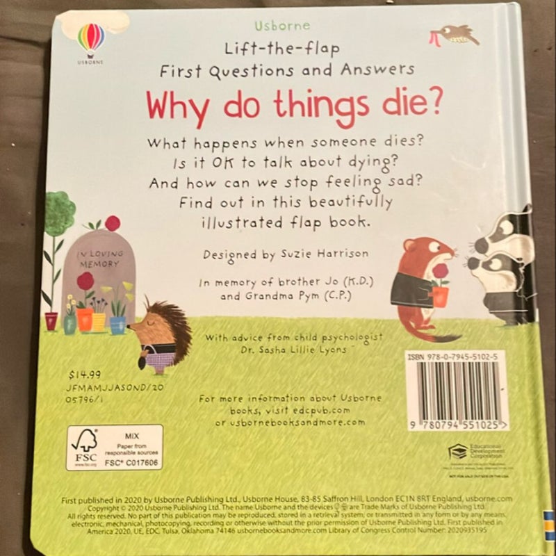 Why Do Things Die?