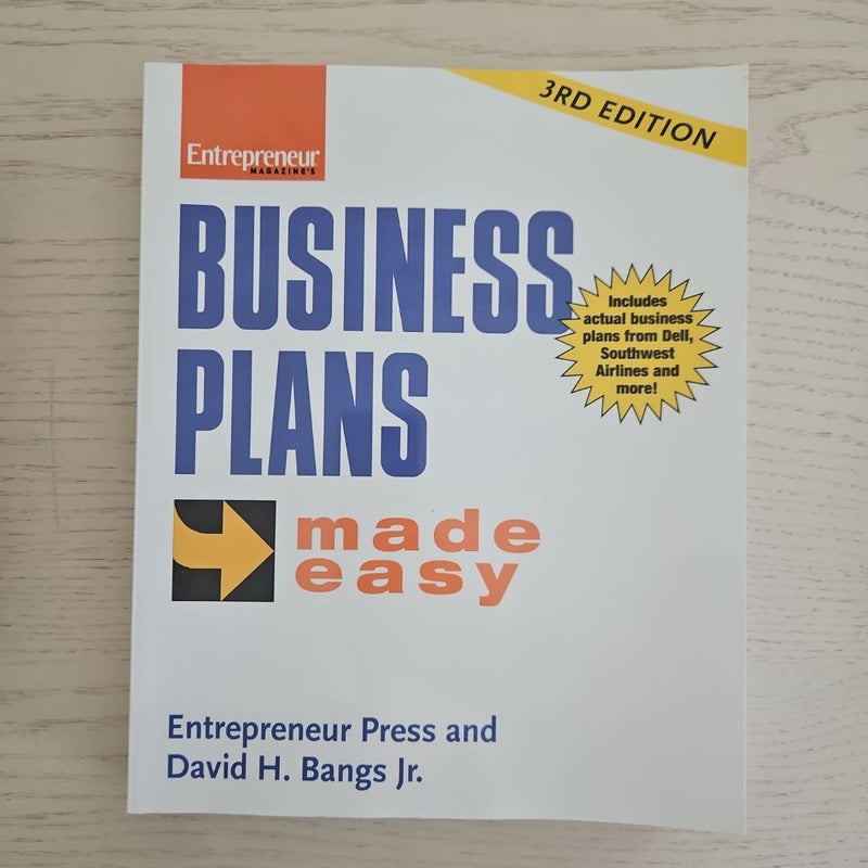 Business Plans Made Easy