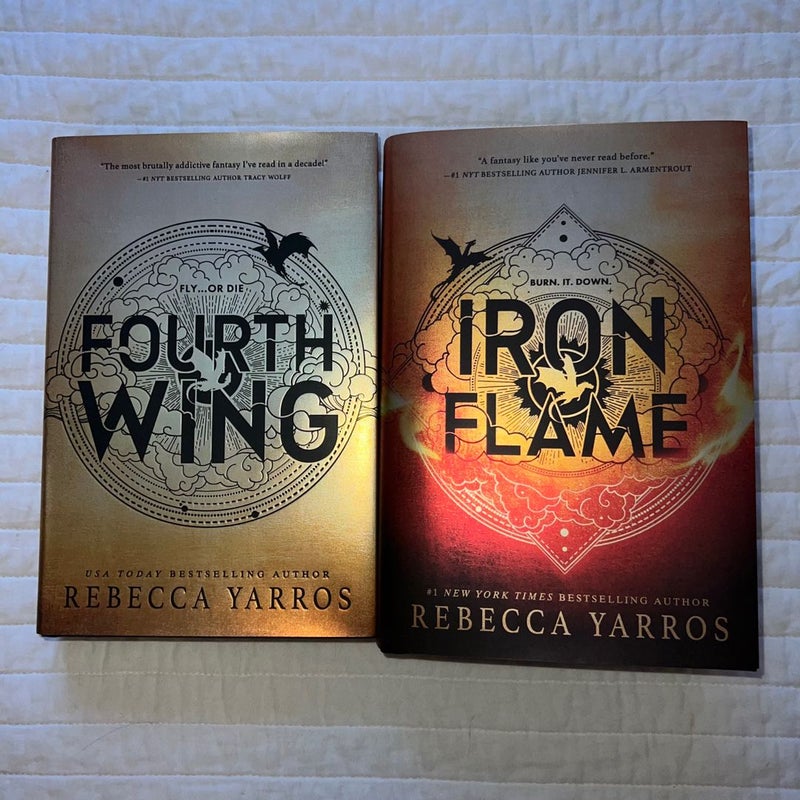 Fourth Wing and Iron Flame by Rebecca Yarros