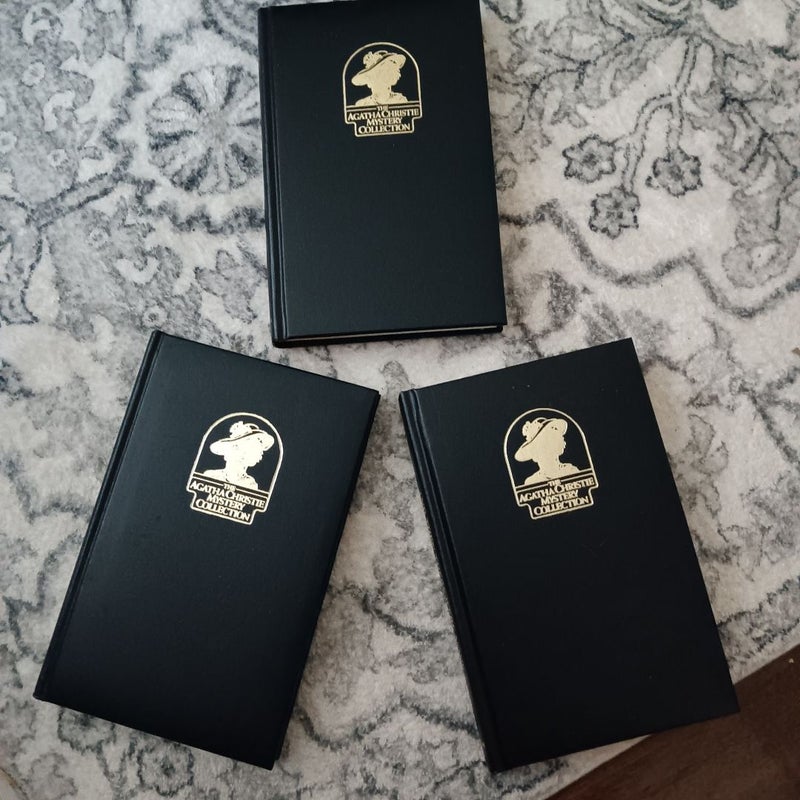 Agatha Christie, Set of 3 Leatherbound classics