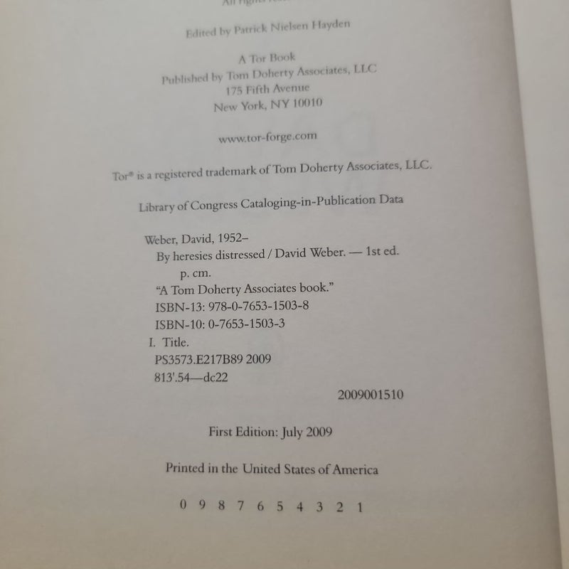 By Heresies Distressed (2009 First Edition)