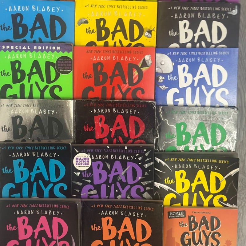 Lot 18 The Bad Guys Vol. 1-17 + Movie Novelization 