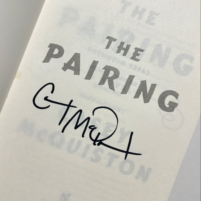 The Pairing (signed, 1st Edition, sprayed edges)