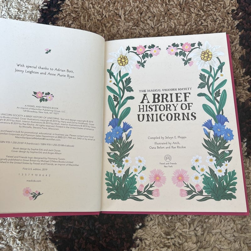 The Magical Unicorn Society a Brief History of Unicorns