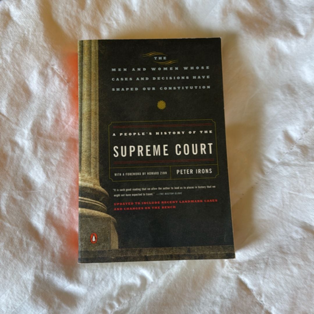 Peter Irons History Of The Supreme Court A People's History Of The