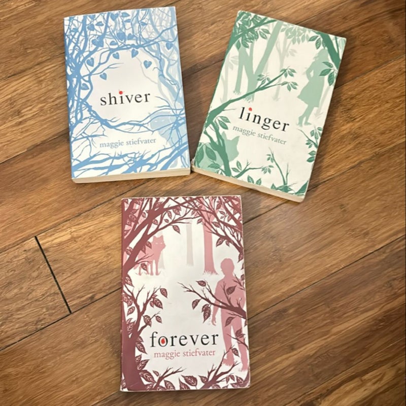 Shiver , Linger , Forever 3 book bundle