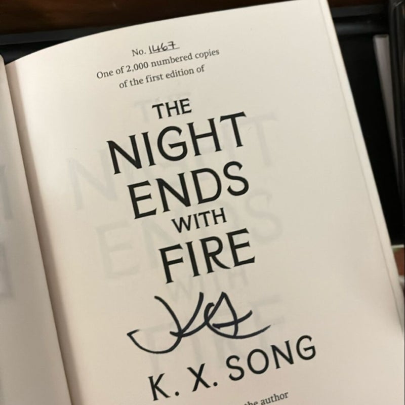 The Night Ends with Fire *GOLDSBORO SIGNED EDITION*