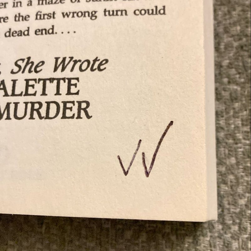 Murder, She Wrote: a Palette for Murder