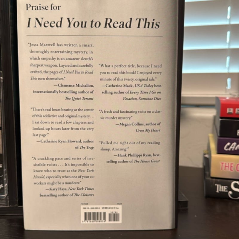 I Need You to Read This
