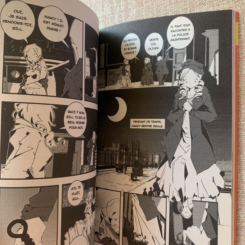 French & English Oliver Twist Manga