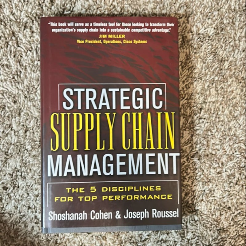 Strategic Supply Chain Management