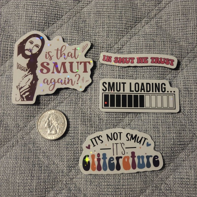 Book & Smut Themed Magnets/Stickers 